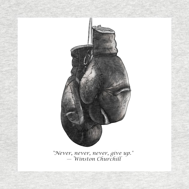 Old Boxing Gloves by Mind's Edge Concepts